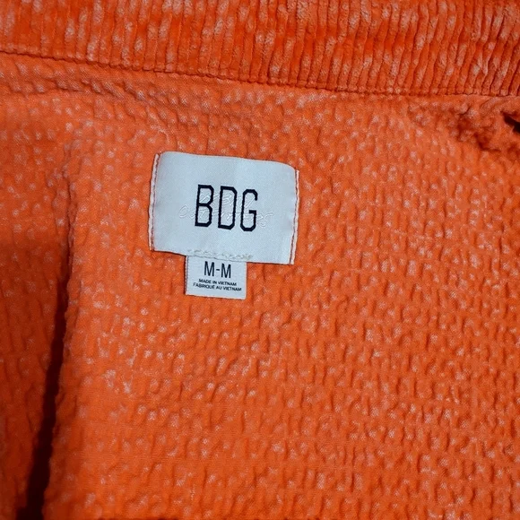 Urban Outfitters BDG Shacket Women's Orange size M Boho Colorful - Picture 11 of 16